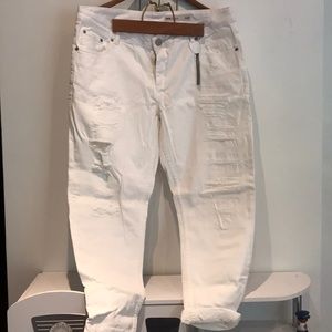 ASOS distressed mom jeans